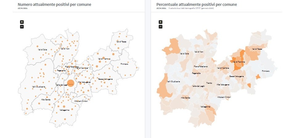 Coronavirus in Trentino, trovati 6 positivi a Mori e Segonzano